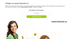 Desktop Screenshot of hubnete.cz